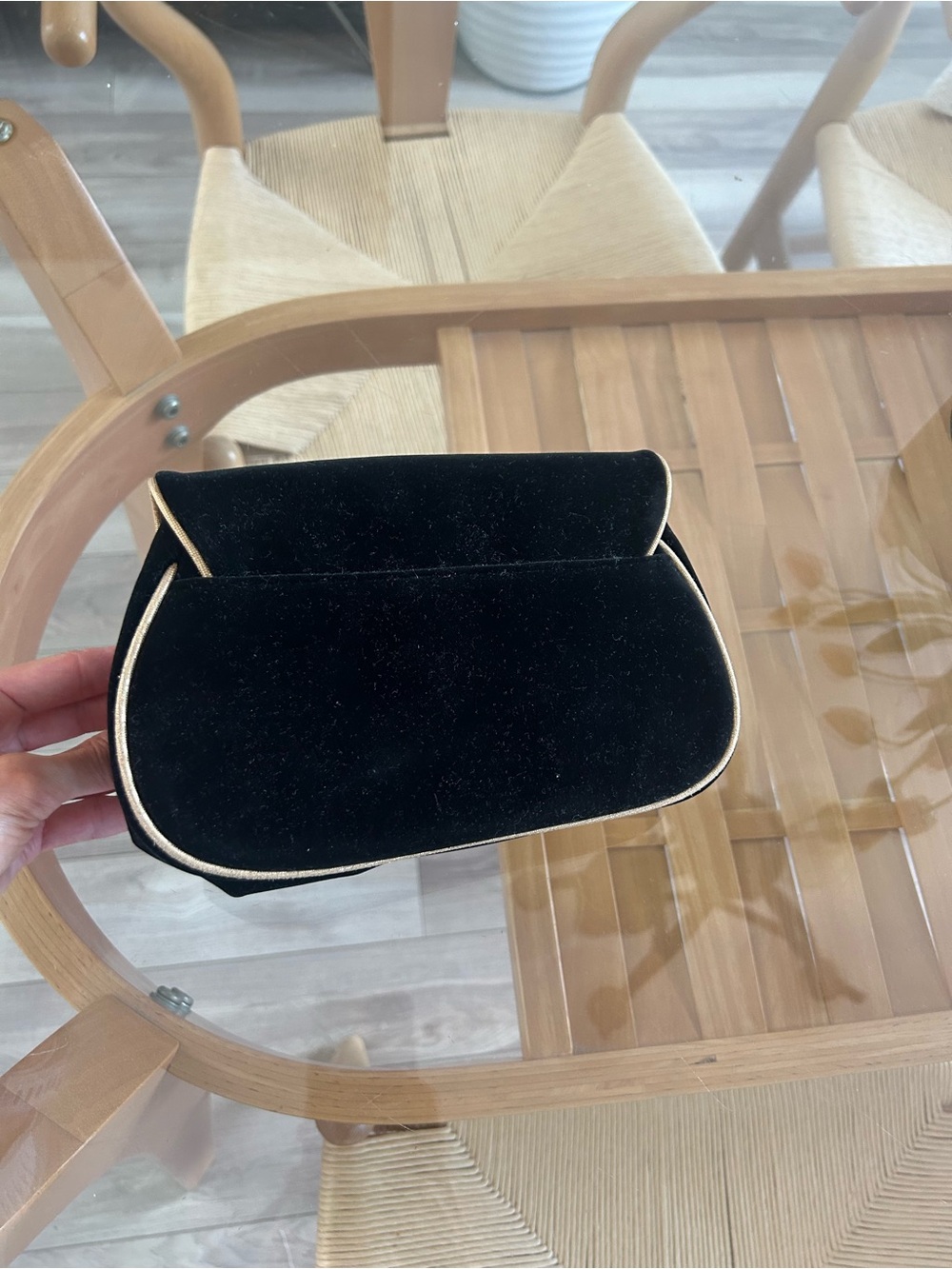 Dior Black Velvet Cosmetic Pouch - Picture 9 of 11